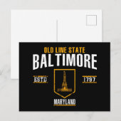 Carte Postale Baltimore (Devant / Derrière)