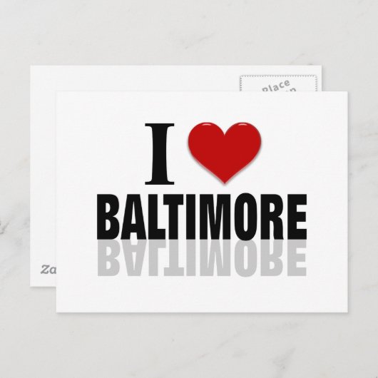 Carte Postale Baltimore (Devant / Derrière)