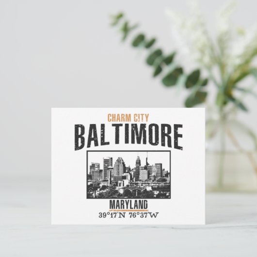 Carte Postale Baltimore (Debout devant)