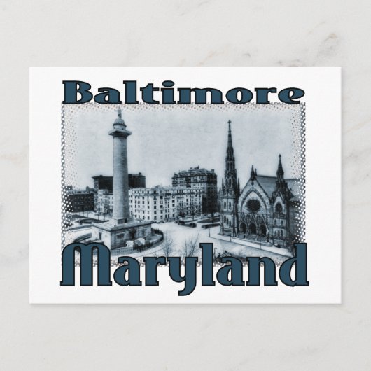 Carte Postale Baltimore, Maryland (Devant)