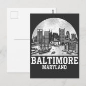 Carte Postale Baltimore Maryland (Devant / Derrière)
