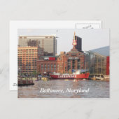 Carte postale Baltimore, Maryland (Devant / Derrière)