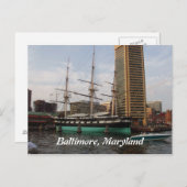 Carte postale Baltimore, Maryland (Devant / Derrière)