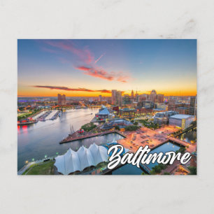 Carte Postale Baltimore, Maryland, États-Unis