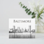Carte Postale Baltimore : Scène du port intérieur (Debout devant)
