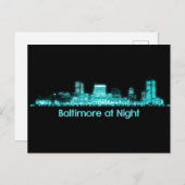 Carte Postale Baltimore Skyline (Devant / Derrière)