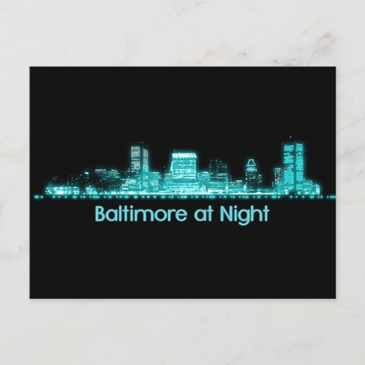 Carte Postale Baltimore Skyline (Devant)
