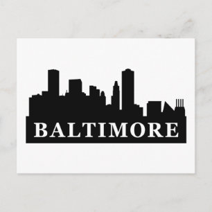 Carte Postale Baltimore Skyline