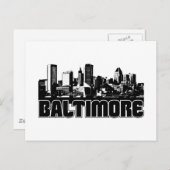 Carte Postale Baltimore Skyline (Devant / Derrière)