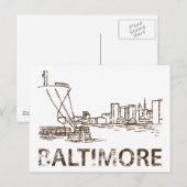 Carte Postale Baltimore vintage (Devant / Derrière)