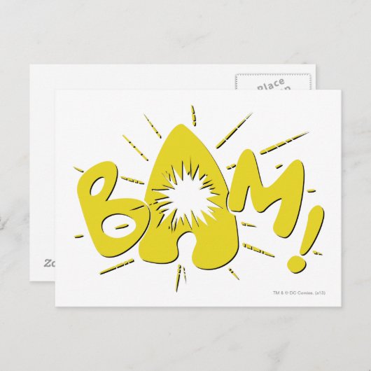 CARTE POSTALE BAM ! (Devant / Derrière)