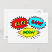 Carte Postale Bam Pow Bif (Devant / Derrière)