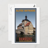 Carte Postale Bamberg - Altes Rathaus Portrait (Devant / Derrière)