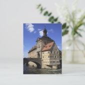 Carte Postale Bamberg, le Rathaus allemand (Debout devant)