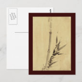 Carte Postale Bamboo, Hokusai Japanese Fine Art (Devant / Derrière)