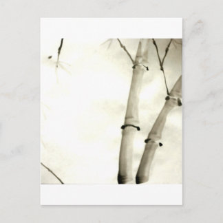 Carte Postale Bambou et feuille