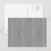 Carte Postale Bambou gris cendré avec apparence de grain de bois (Devant / Derrière)