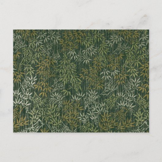 Carte Postale Bambou or et argent (Devant)