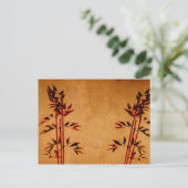 Carte Postale Bambou sur parchemin (Debout devant)