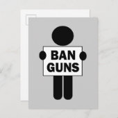 Carte Postale Ban Guns (Devant / Derrière)