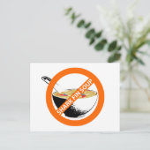 CARTE POSTALE BAN SHARK FIN SOUP (Debout devant)