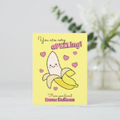 Carte postale Banana Cute Kids Valentine's Day Kaw (Debout devant)
