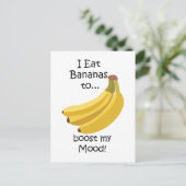 Carte Postale Banana Fruit Boost My Mood Funny (Debout devant)