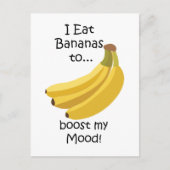 Carte Postale Banana Fruit Boost My Mood Funny (Devant)