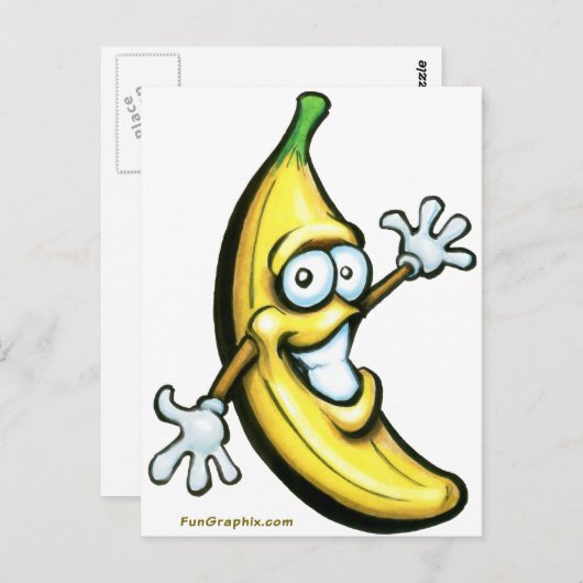 Carte Postale Banane (Devant / Derrière)