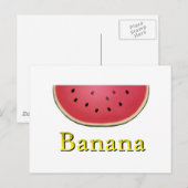 Carte Postale Banane (Devant / Derrière)