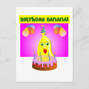 Carte Postale Banane d'anniversaire