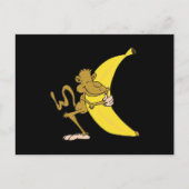 Carte Postale banane de singe embrassant (Devant)