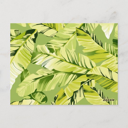 Carte Postale Banane Feuille 5 (Dos)