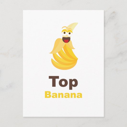 Carte Postale Banane supérieure (Devant)