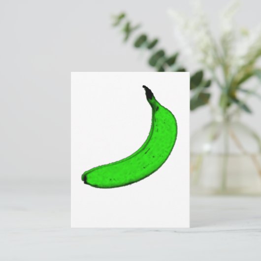 Carte Postale banane verte (Debout devant)