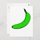 Carte Postale banane verte (Devant / Derrière)