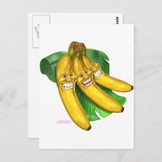 Carte Postale bananes (Devant / Derrière)