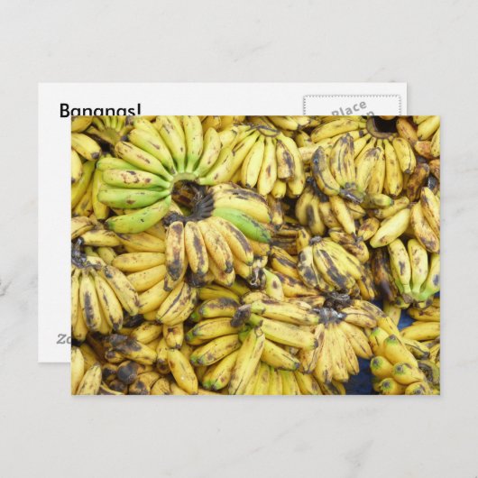 Carte Postale bananes ! (Devant / Derrière)