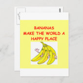 Carte Postale bananes (Devant / Derrière)