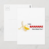 Carte Postale Bananes (Devant / Derrière)