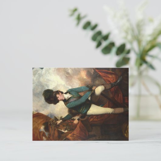 Carte postale Banastre Tarleton par Joshua Reynold (Debout devant)
