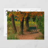 Carte Postale banc (Devant / Derrière)