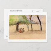 Carte Postale Banc avec trois personnes, Vincent van Gogh (Devant / Derrière)