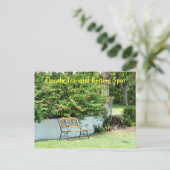 Carte postale Banc Bougainvillea Floride (Debout devant)