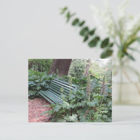 Carte Postale Banc dans le parc (Debout devant)