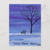 Carte Postale Banc de l'étang (Devant)