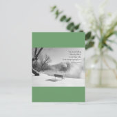 Carte Postale Banc de neige dans le silence (Debout devant)