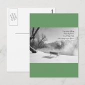 Carte Postale Banc de neige dans le silence (Devant / Derrière)