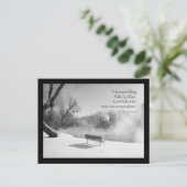 Carte Postale Banc de neige en silence (Debout devant)