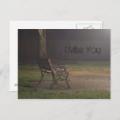 Carte Postale Banc de nuit (Devant / Derrière)